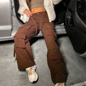 Women's High Waist Cargo Pants