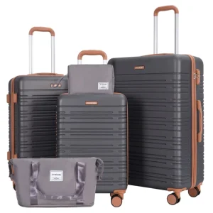 3-Piece Suitcases with Double Spinner